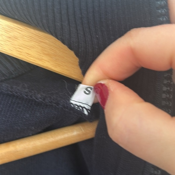 Aquascutum Vintage Vest Gilet Mens Small Navy Bodywarmer 100% Cotton - Picture 7 of 9